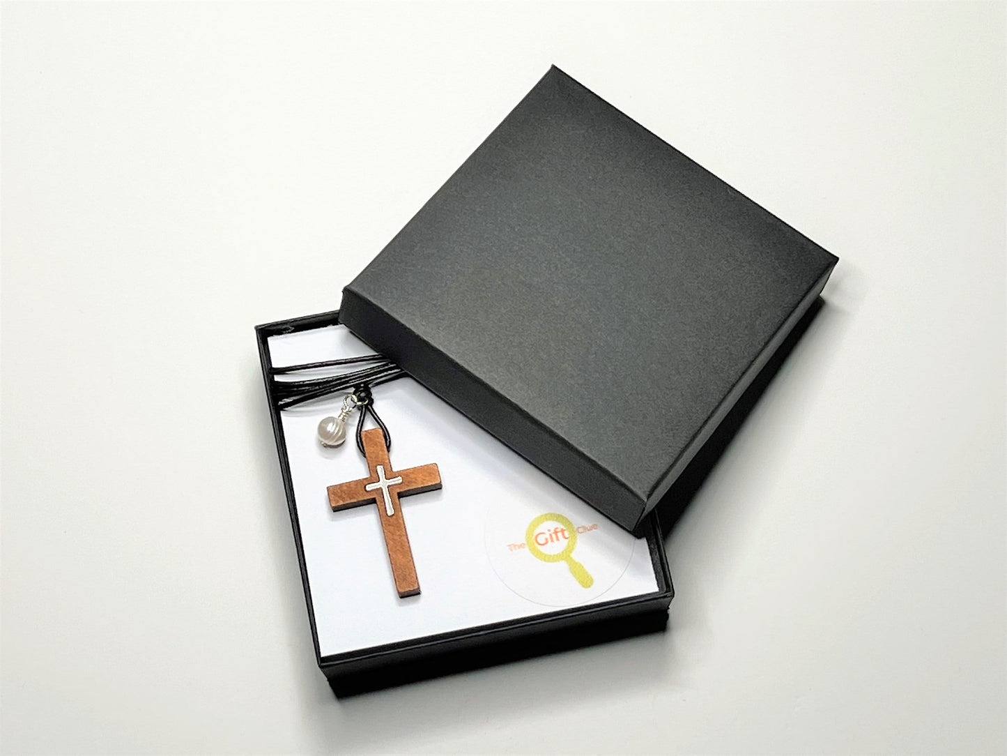 Black Wood Cross Necklace - photo 10
