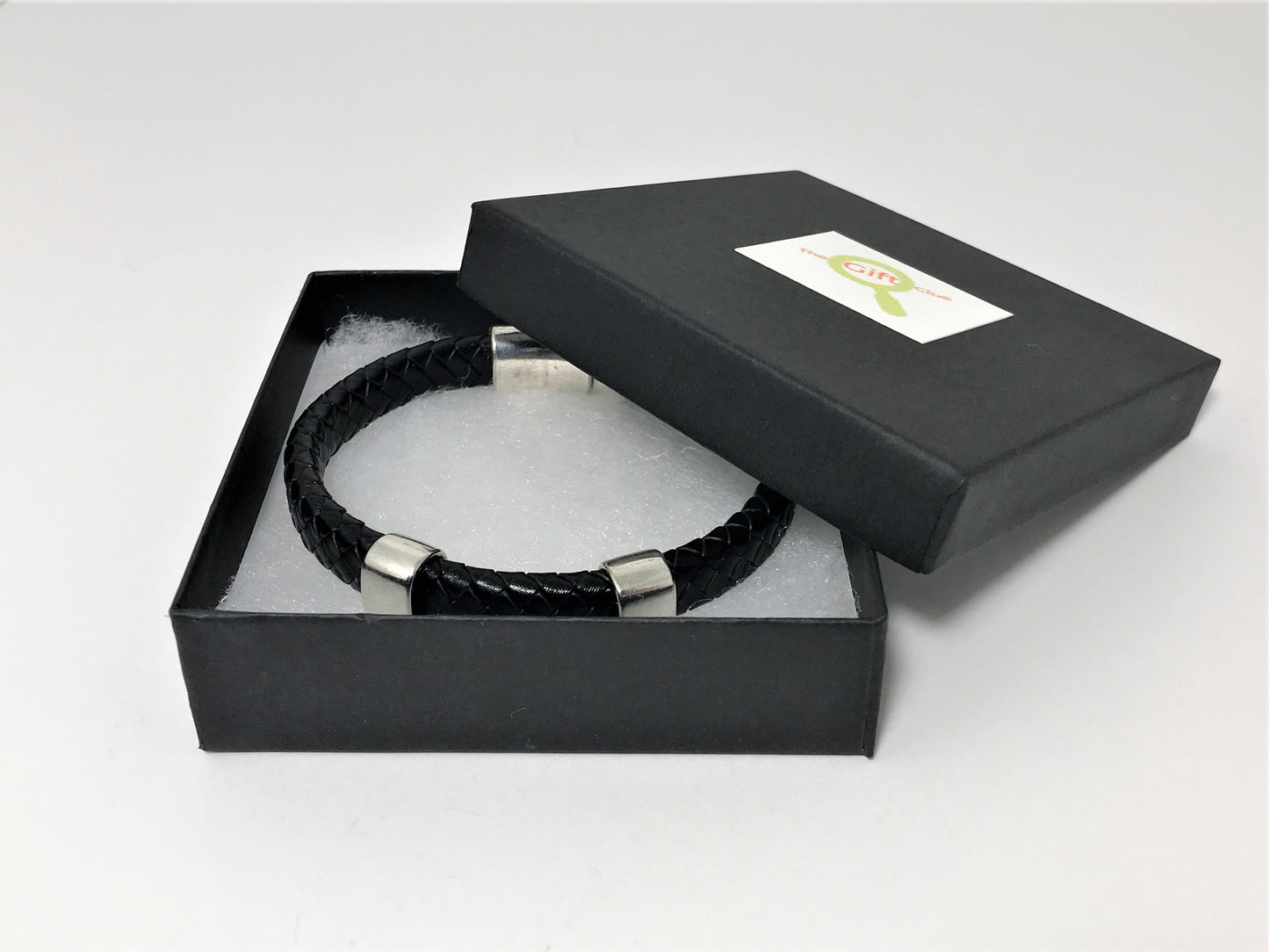 Personalized Braided Leather Bracelet, Custom Engraved Men's Bracelet, Magnetic Clasp Gift for Dad, Husband, Son