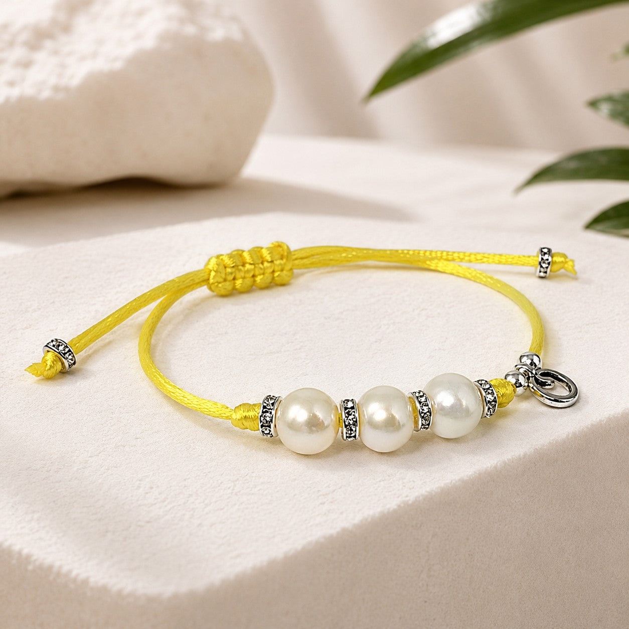 Personalized Freshwater Pearl Bracelet with Initial Charm – Adjustable Bridesmaid Gift for Women