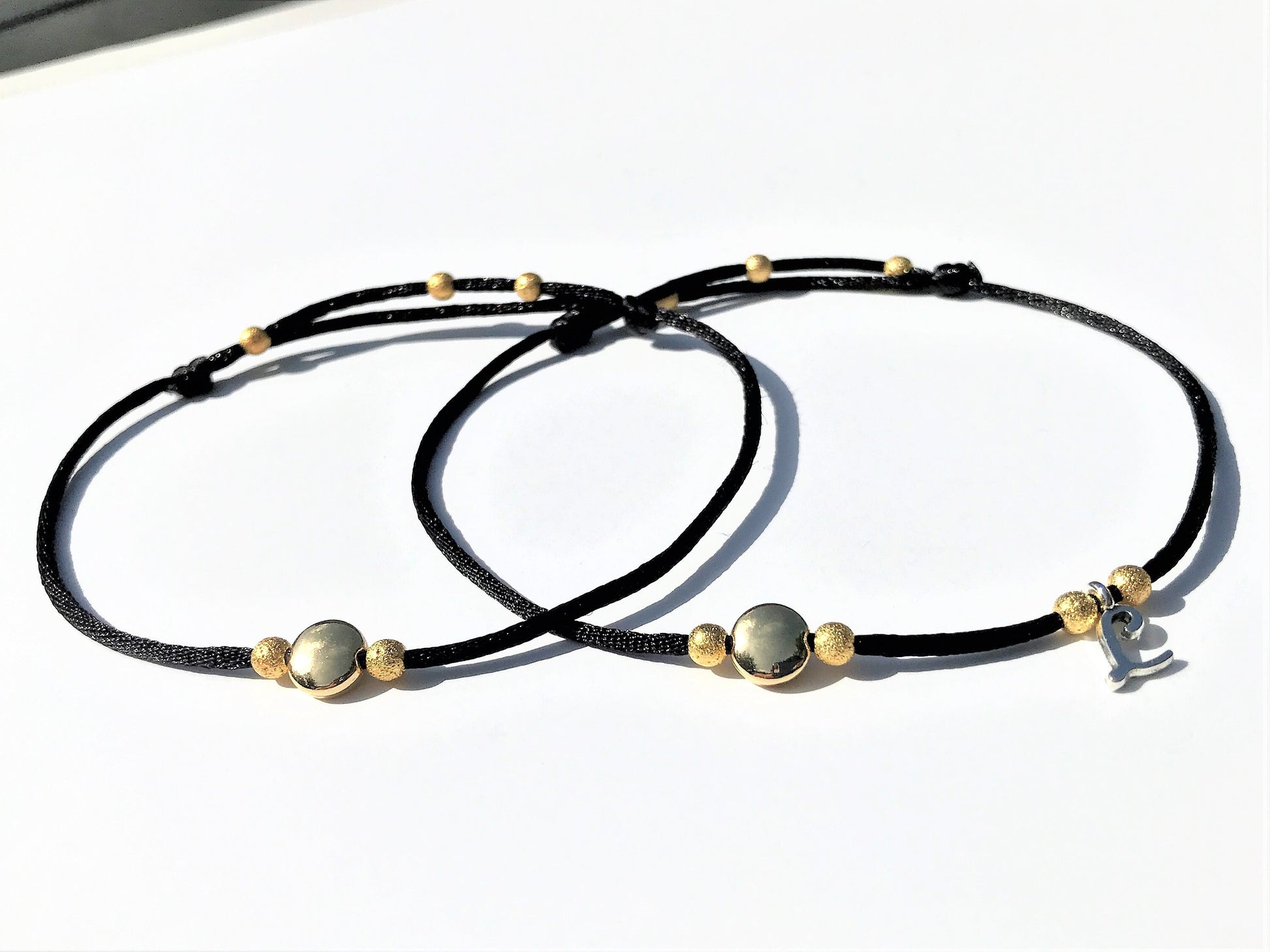 Evil Eye Anklet Set: Satin Cord Talisman, Good Luck Amulet - photo 8