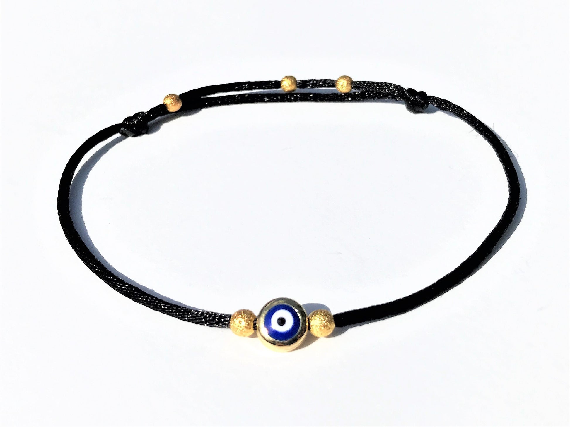 Evil Eye Anklet Set: Satin Cord Talisman, Good Luck Amulet - photo 10