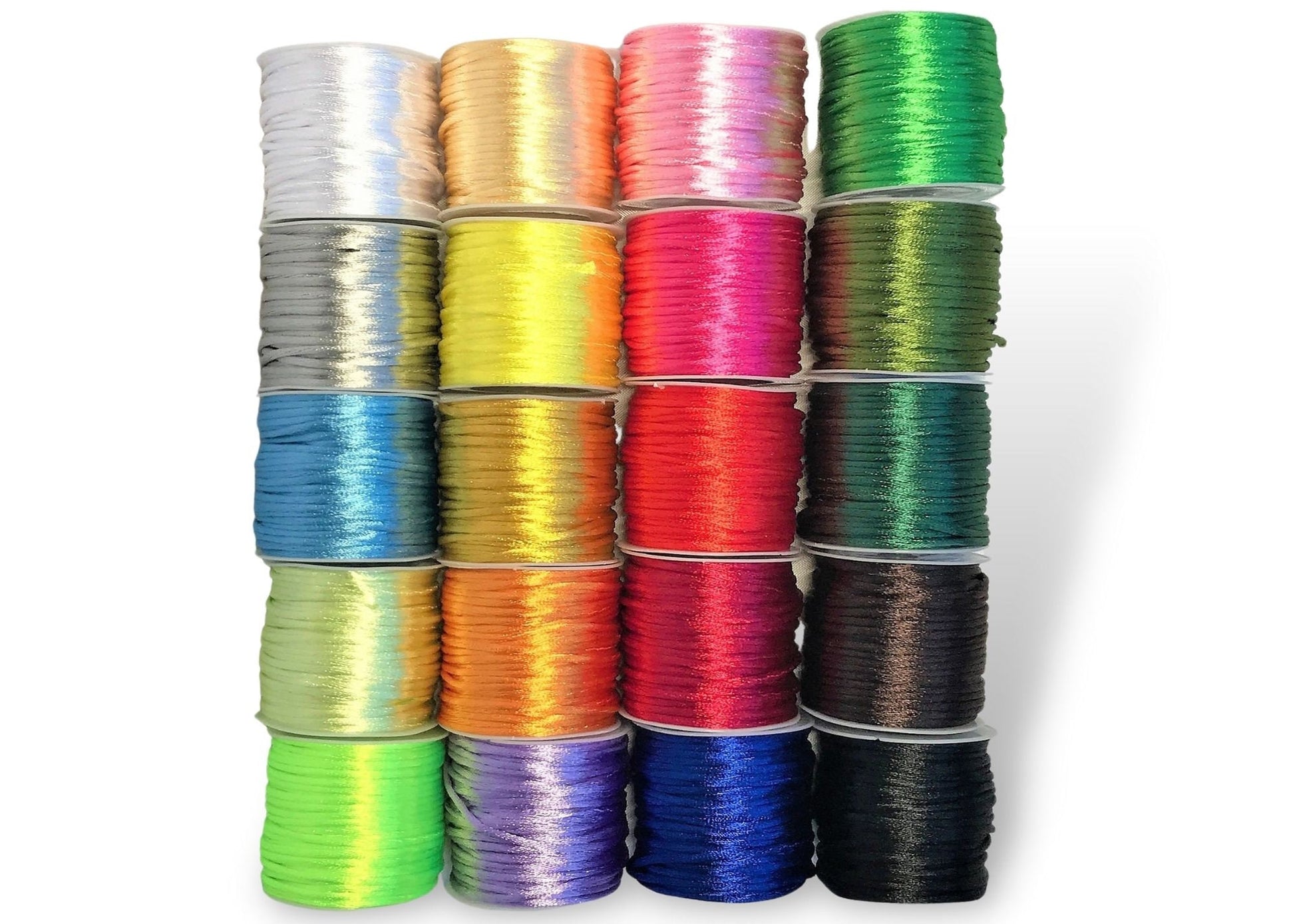 Cord colors to choose from for the bracelet. White, Silver, Baby Blue, Light yellowish-green, Neon Green, Beige, Yellow, Gold, Orange, Light Purple, Light Pink, Bright Pink, Red, Fuchsia, Navy Blue, Lime, Olive, Forest Green, Brown, Black.
