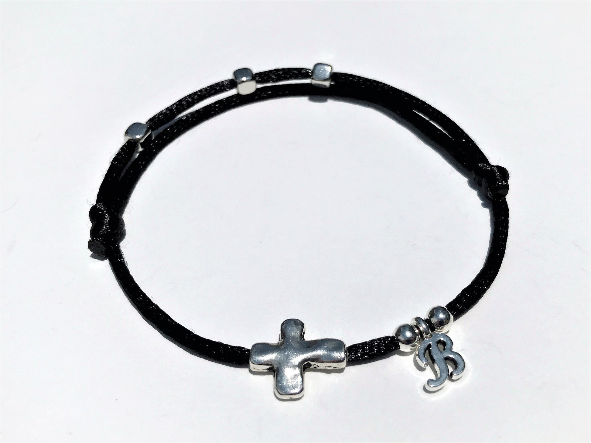 Silver Sideways Cross Bracelet - photo 8