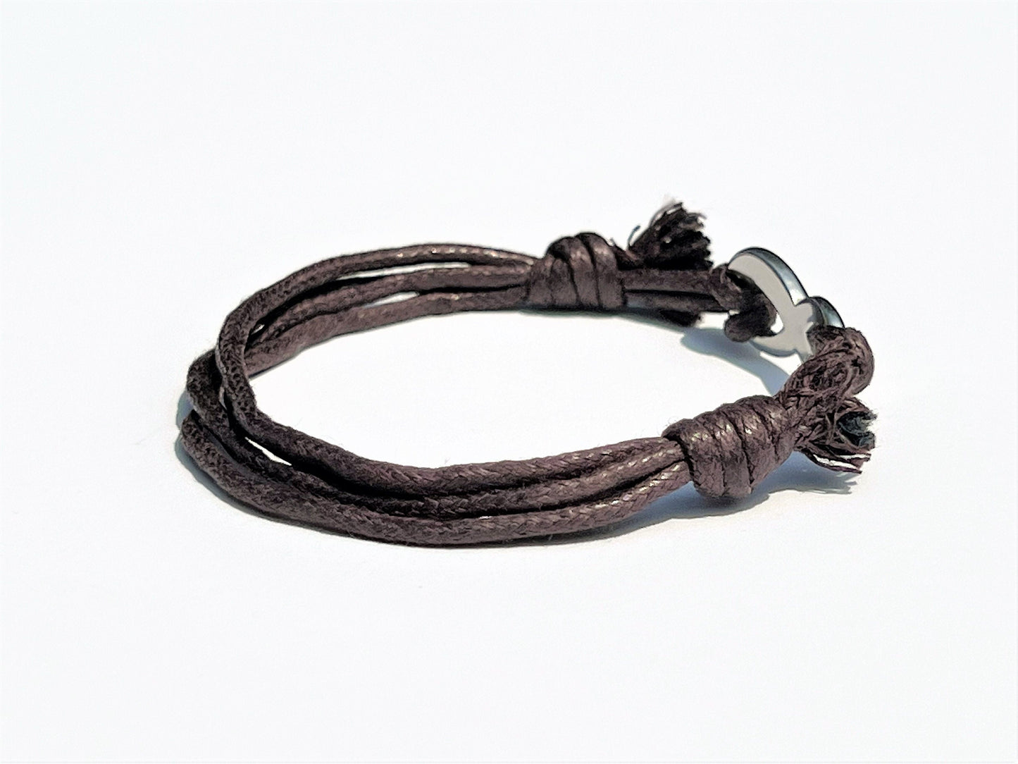 Cotton Cord Infinity Bracelet: Stainless Steel, Adjustable Knot - photo 10