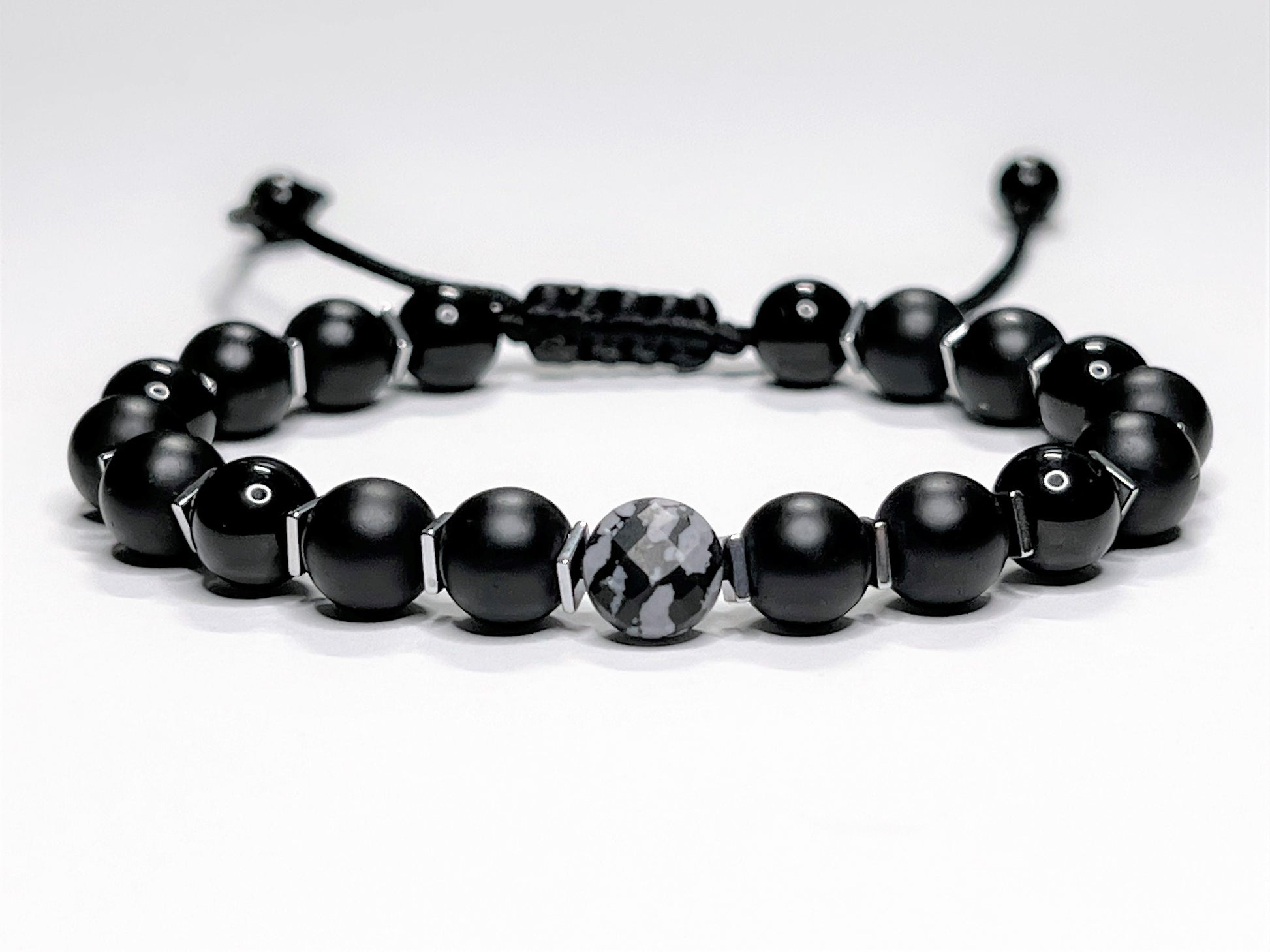 Matte Black Onyx Bracelet - gift packaging