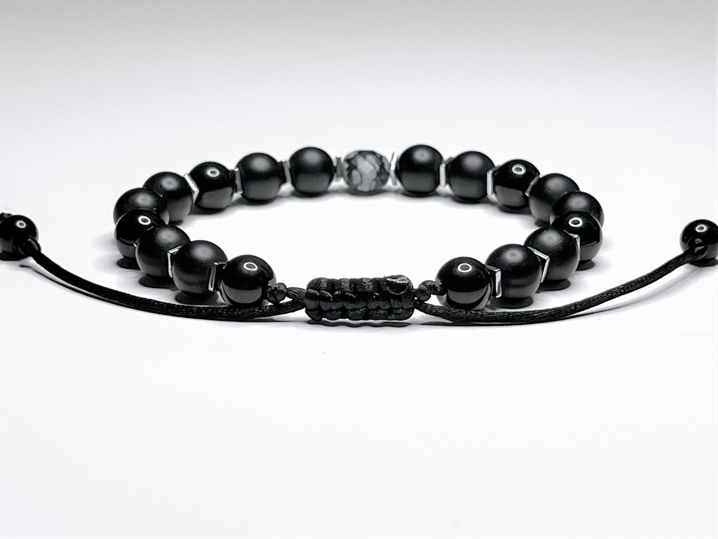 Matte Black Onyx Bracelet - lifestyle photo