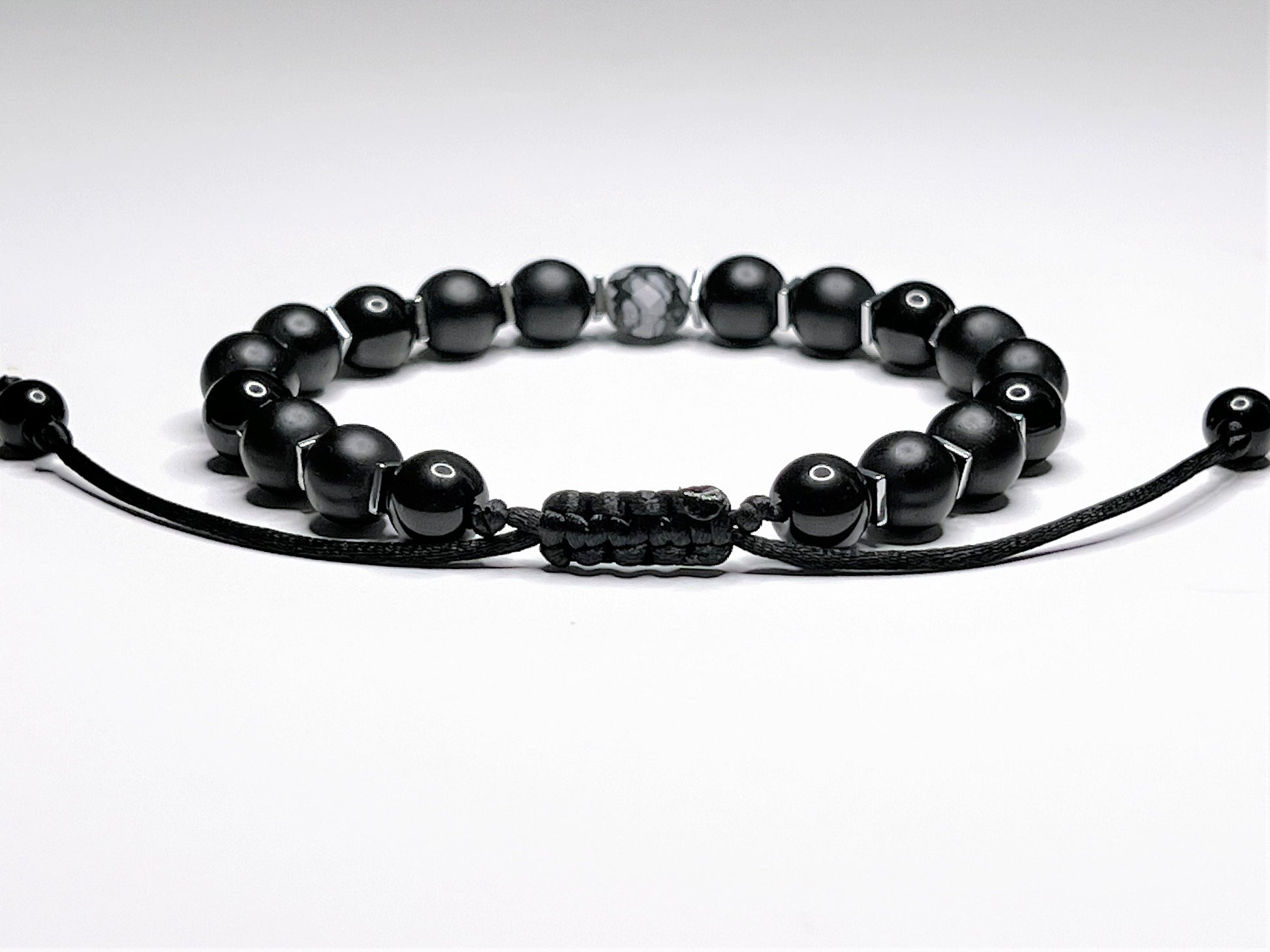 Matte Black Onyx Bracelet - lifestyle photo