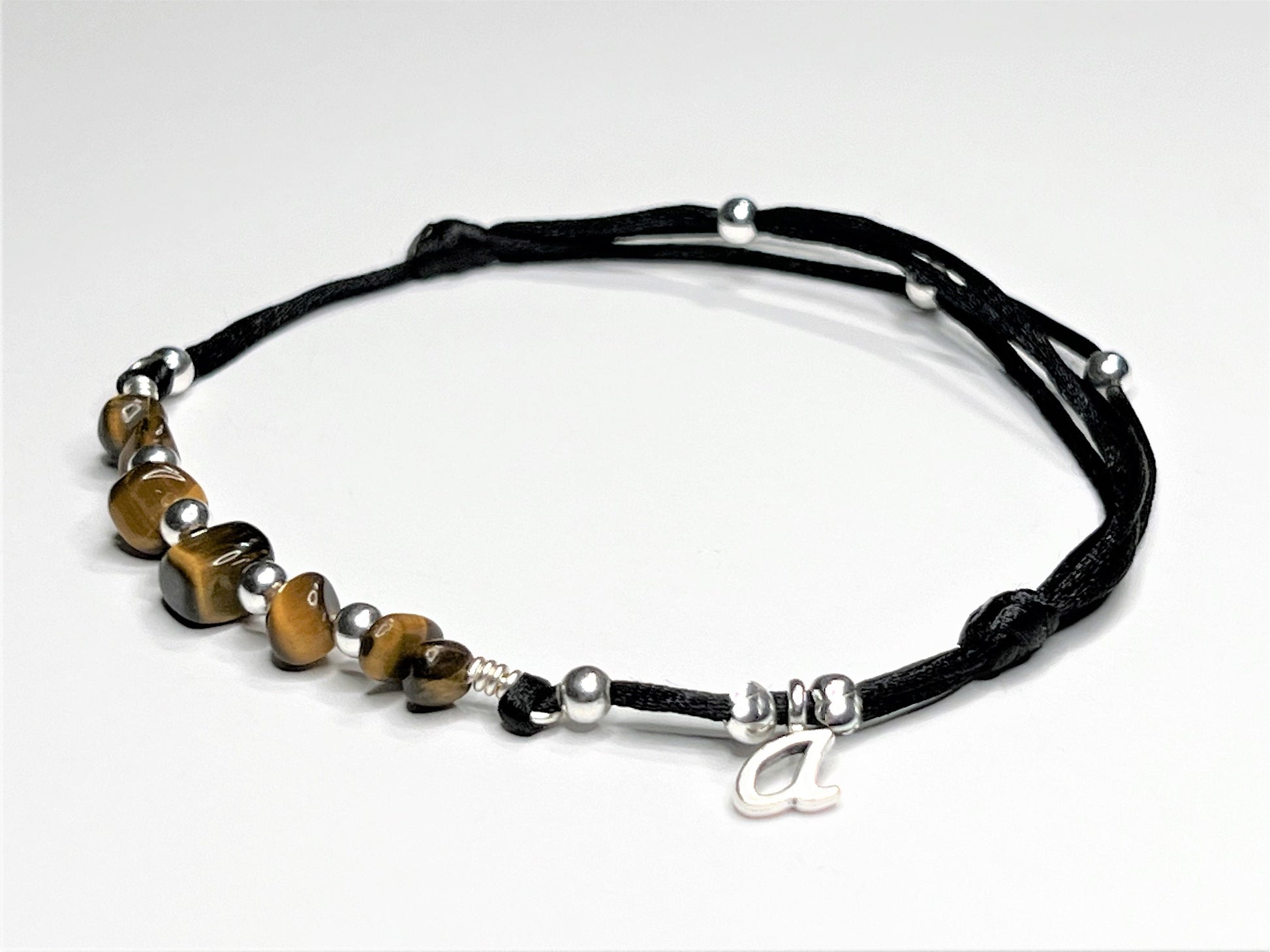 Tiger’s Eye Anklet - side view
