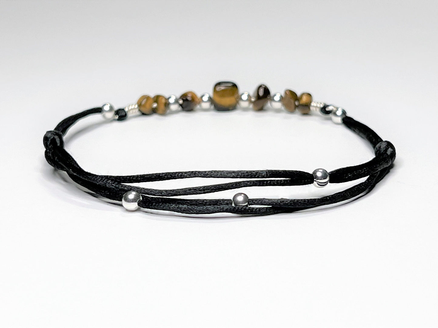 Tiger’s Eye Anklet - worn view