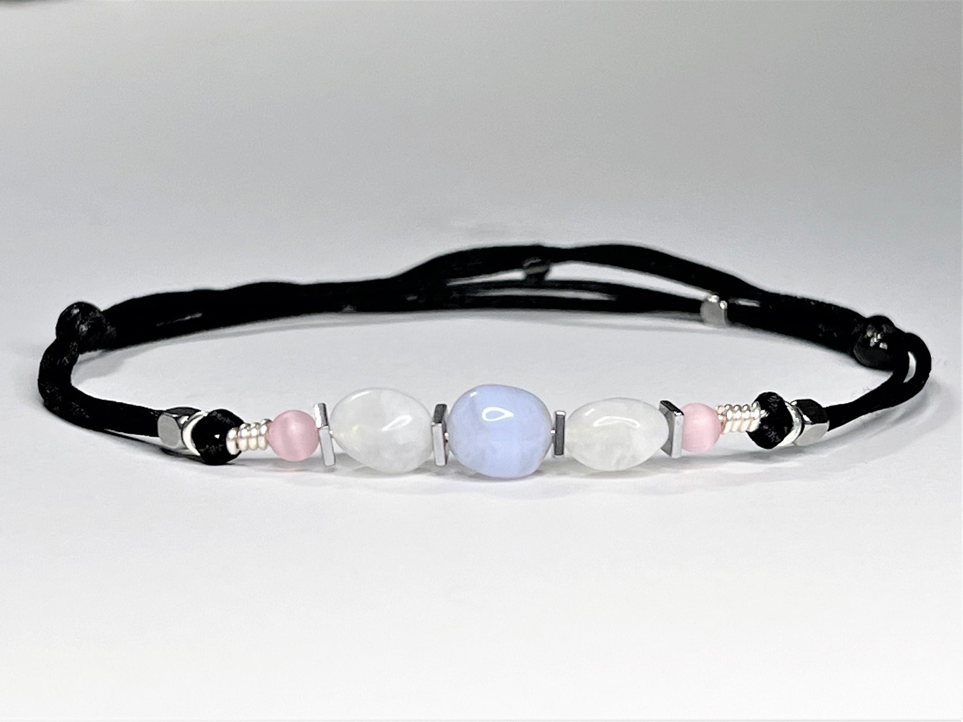 Casual Gemstones anklet for active women and girls. Great for swimming, showers, and exercise.