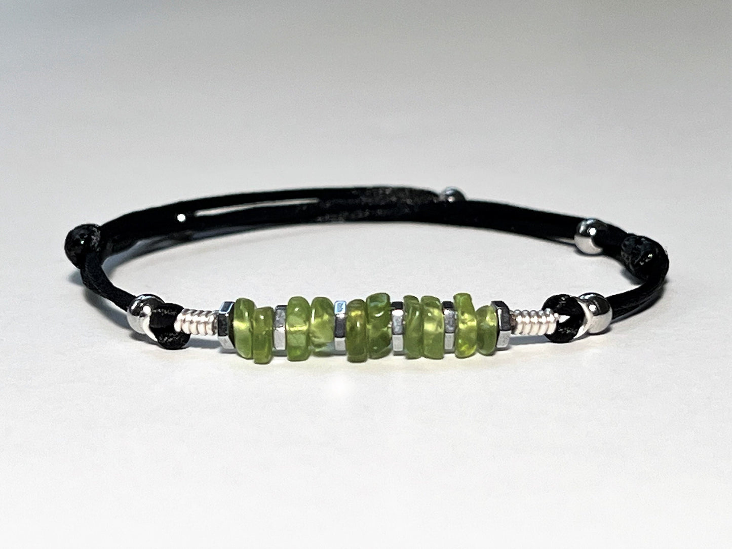 Peridot Chip Bracelet - gift packaging