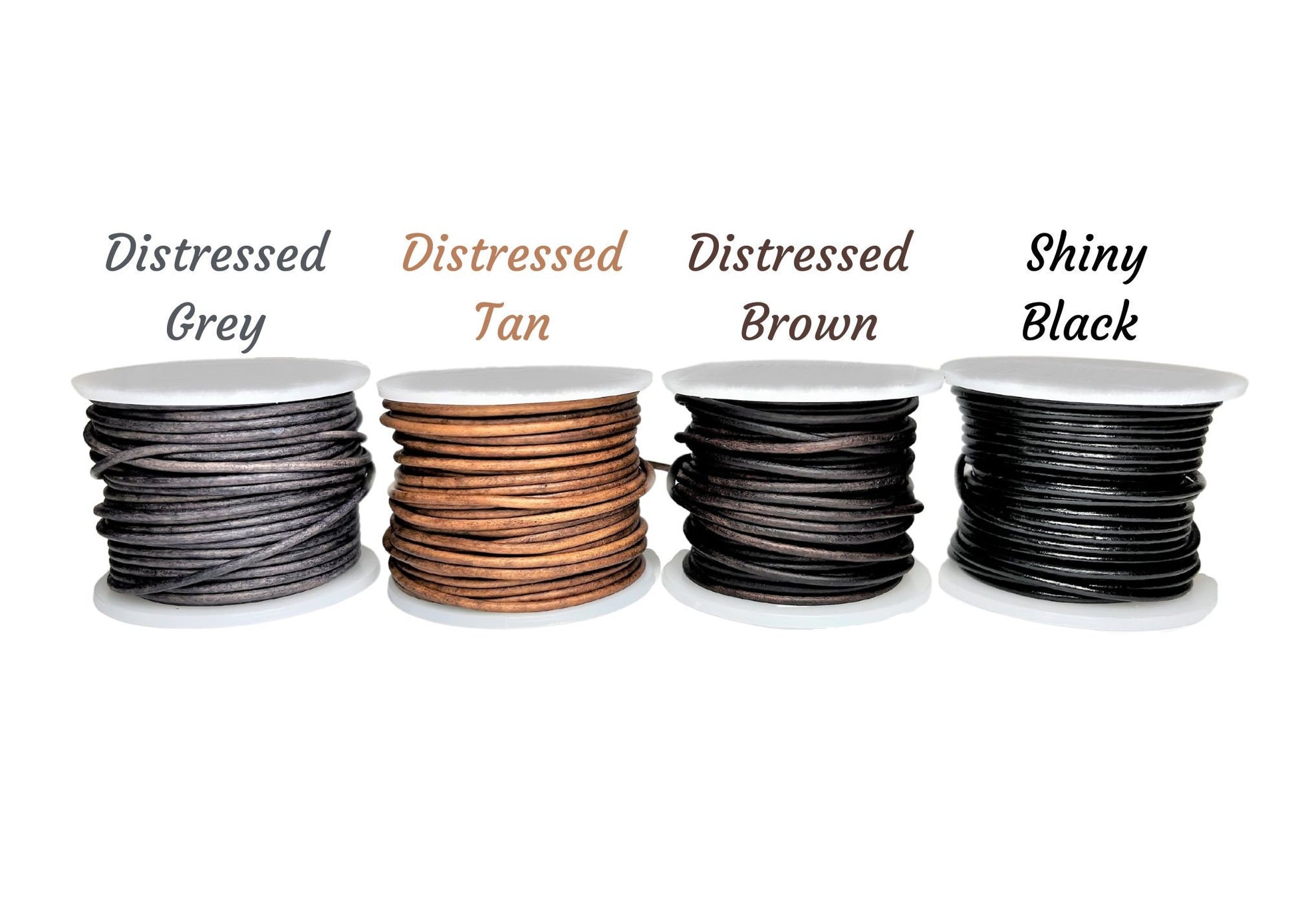 Leather choice: Distressed Grey, Distressed Tan, Distressed Browm, and Black.
