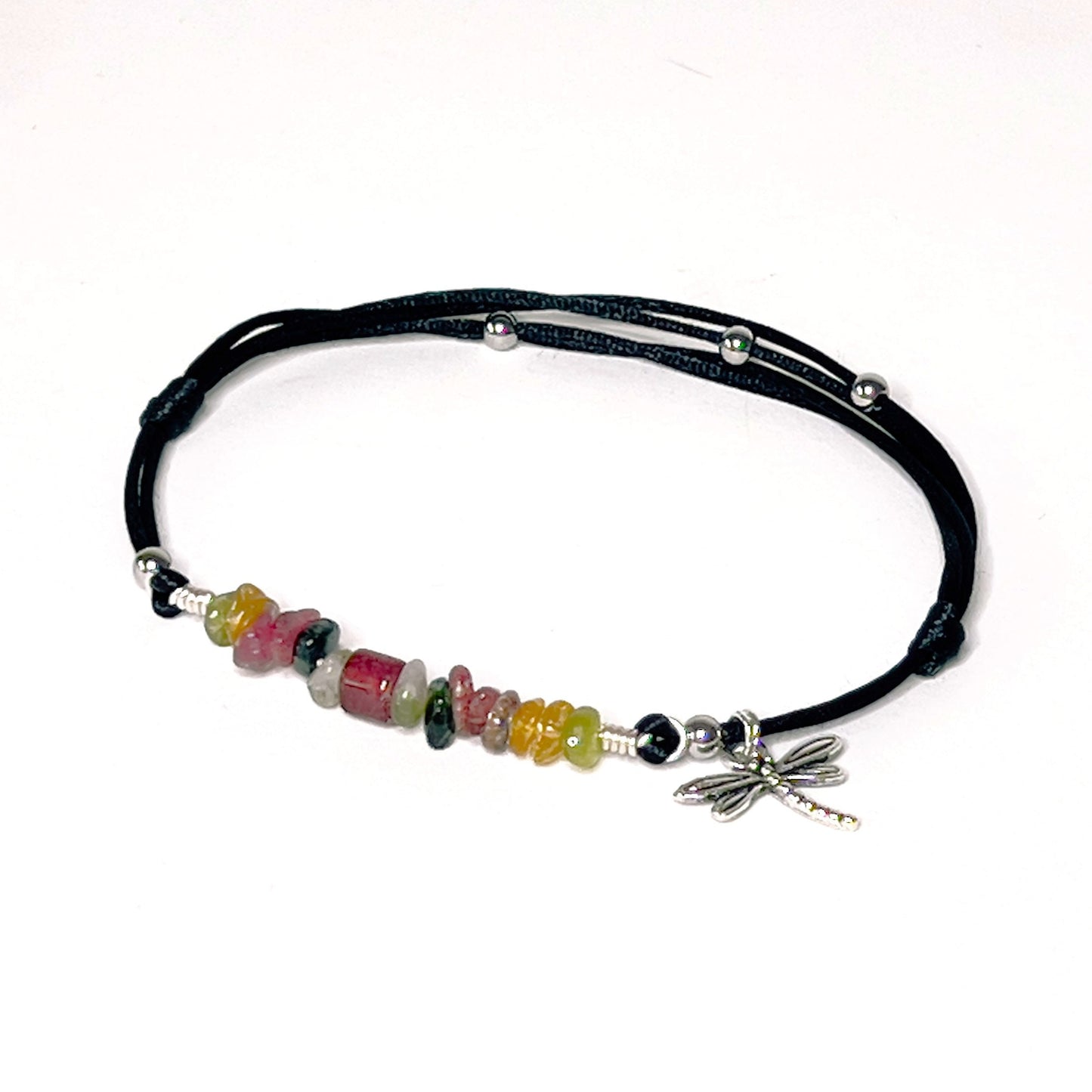 Adjustable Tourmaline Anklet - lifestyle photo