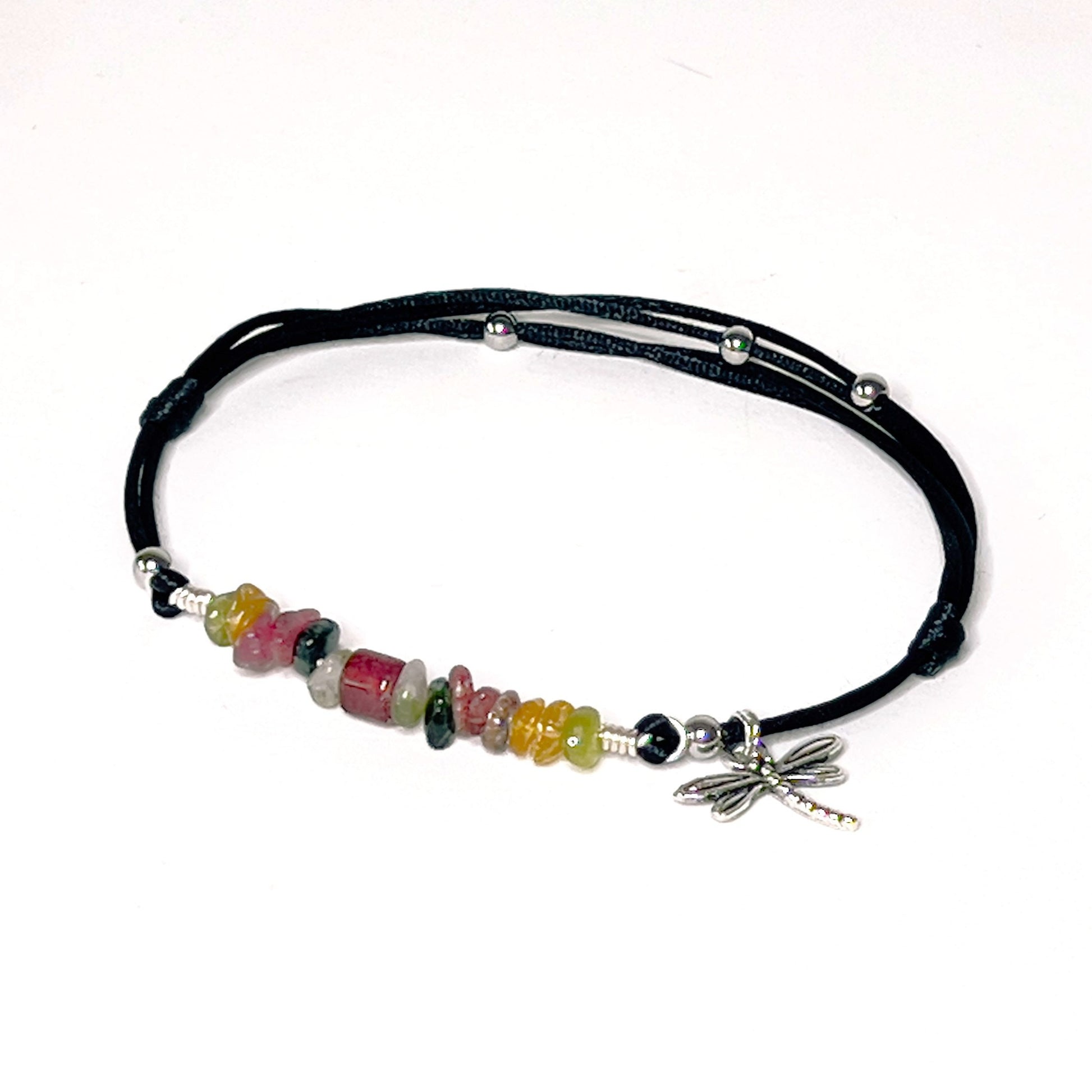 Adjustable Tourmaline Anklet - lifestyle photo