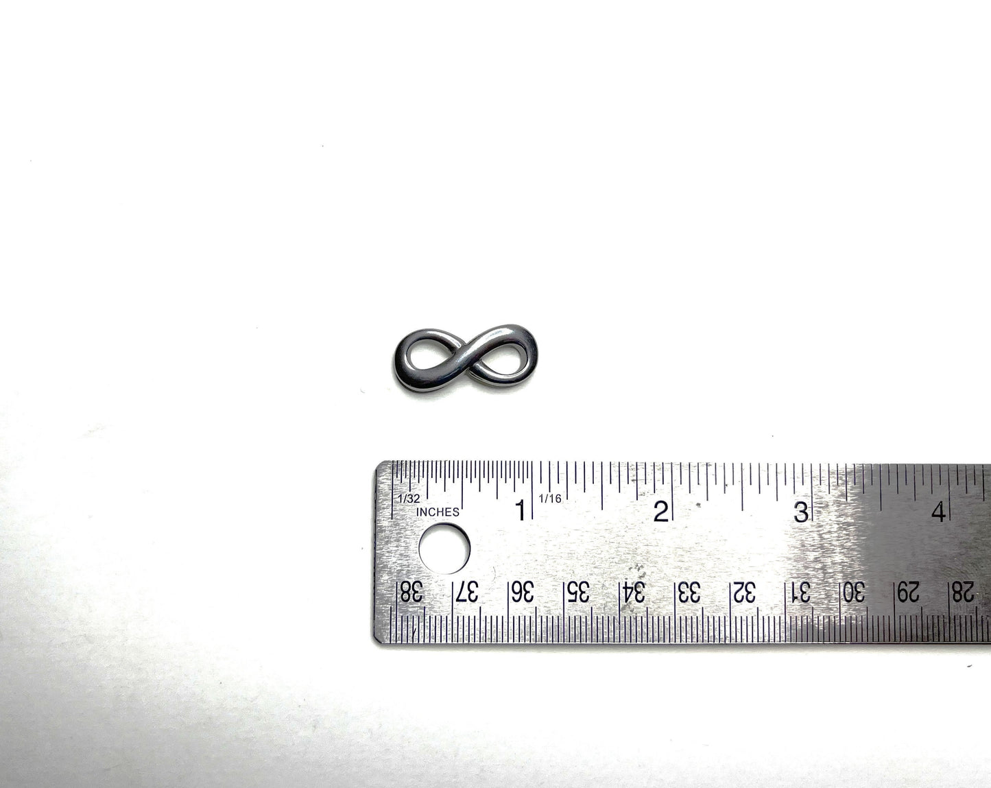 Stainless Steel Infinity Connector – Jewelry Making Supplies, DIY Bracelet/Necklace Part, Hand-Polished 304 Steel