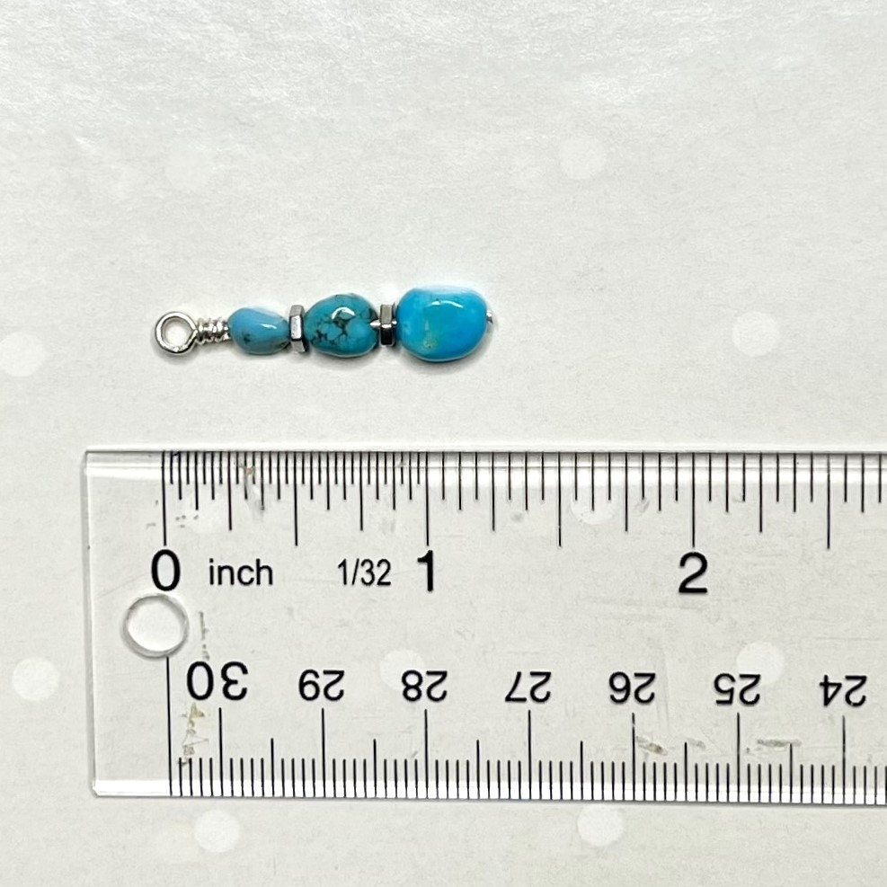 Sleeping Beauty Turquoise Jewelry Set – Sterling Silver Earrings & Pendant, Natural Arizona ... - photo 10