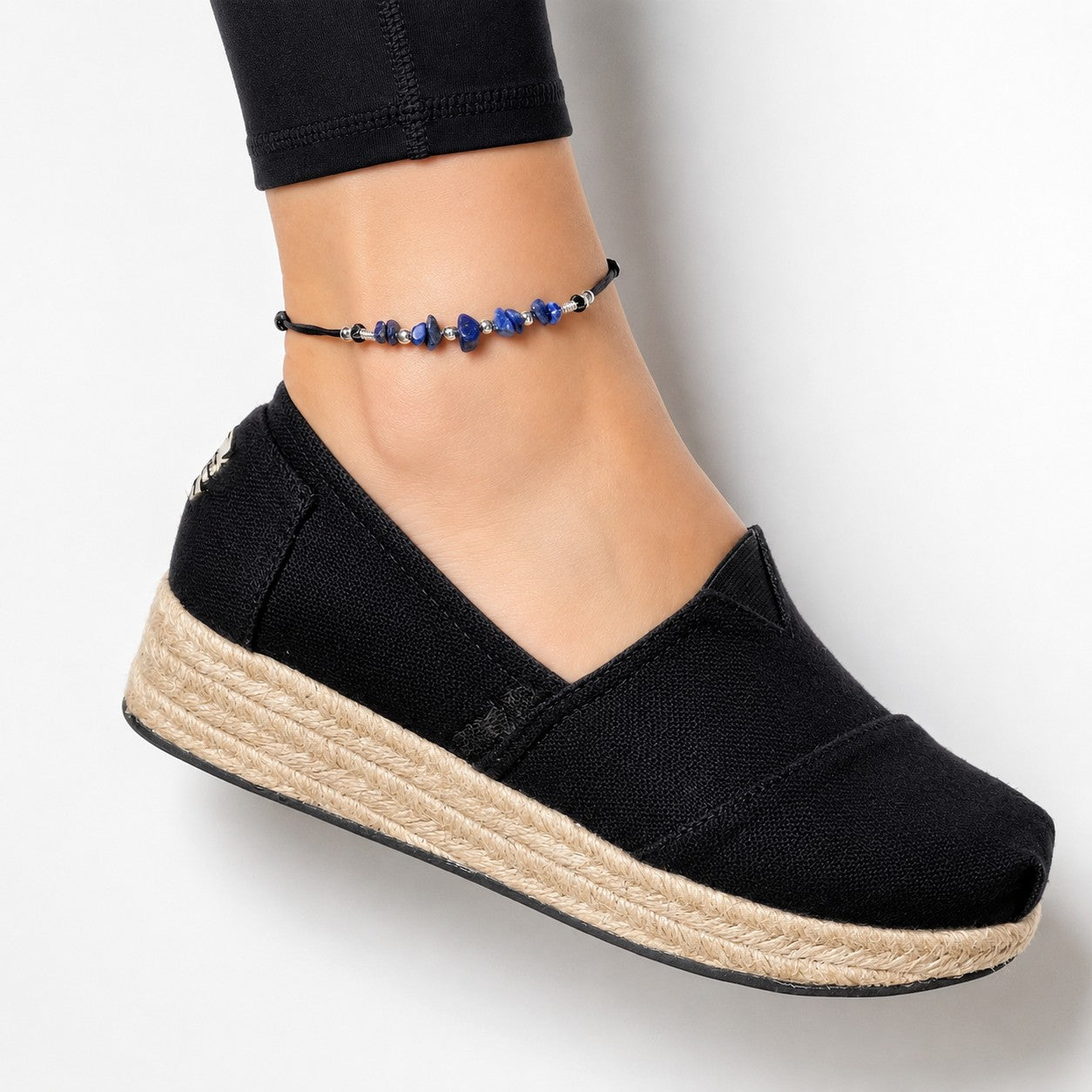 Lapis Lazuli Anklet or Bracelet - close-up