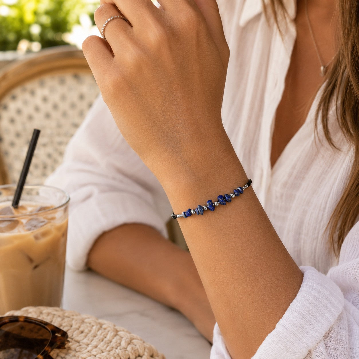 Lapis Lazuli Anklet or Bracelet - gift packaging